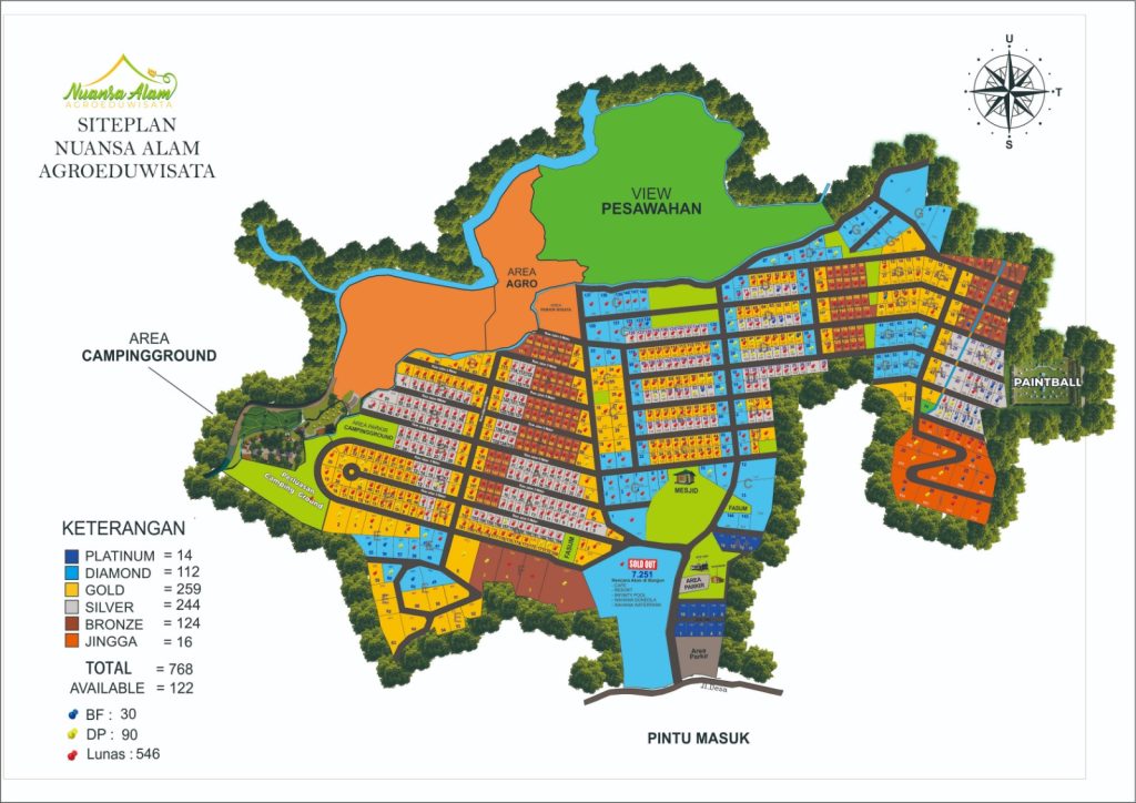 siteplan nuansa alam agroeduwisata